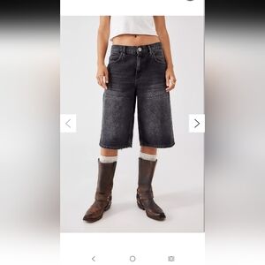 BDG Missouri Longline Authentic Jorts 27 Baggy Jean Shorts Retro Streetwear